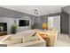 Home theater with large screen and seating at 150 S Kite Lake Rd, Fayetteville, GA 30214