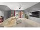 Home theater with large screen and seating at 150 S Kite Lake Rd, Fayetteville, GA 30214