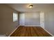 Spacious bedroom featuring hardwood floors and double closets at 730 N Carter Dr, Jonesboro, GA 30236