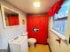 Clean bathroom with a shower/tub combo and updated vanity at 485 Evergreen Dr, Forest Park, GA 30297
