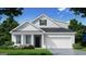 Two-story house with white siding, gray roof, and two-car garage at 749 Myrica Ave # 208, Locust Grove, GA 30248