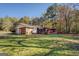 Ranch home exterior view, showcasing the backyard at 155 Island Shoals Rd, Covington, GA 30016