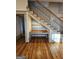 Under-the-stairs built-in desk and shelving unit at 213 W Hightower Trl, Social Circle, GA 30025