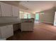 Kitchen with white cabinets, granite counters, a breakfast bar, and stainless faucet at 150 Asa Moseley Rd, Mcdonough, GA 30252