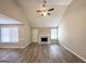 Spacious living room with vaulted ceilings and a fireplace at 270 Marriott Dr, South Fulton, GA 30349