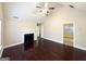 Living room with hardwood floors, fireplace, and vaulted ceiling at 1134 Wagon Trce, Douglasville, GA 30134