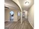 Open living area with kitchen and hardwood floors at 1024 Ada Nw Ave, Atlanta, GA 30318