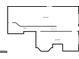 Layout of the basement area, showing the large open space and a potential room area with stair access at 3905 Colonial Sw Trl, Lilburn, GA 30047