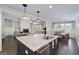 Modern kitchen with granite counters, stainless steel appliances and open to living area at 37 Highcrest Dr, Acworth, GA 30101