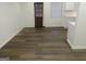 Dining area with laminate flooring and access to the backyard at 553 Highway 279, Fayetteville, GA 30214