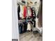 Walk-in closet with organized clothing racks and shelves at 144 Cottsford Sw Dr # 22, South Fulton, GA 30331