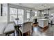 Modern kitchen featuring gray cabinets and an island at 2132 Arnage St, Stonecrest, GA 30035