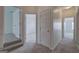 Hallway view featuring plush carpet and doorways leading to various rooms at 233 Yorkshire Ln, Villa Rica, GA 30180