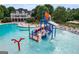 Community water park with splash bucket and slides for Gathering fun in the sun at 233 Yorkshire Ln, Villa Rica, GA 30180
