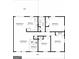 One-story house floor plan with 3 bedrooms and 1 bathroom at 1139 Pine Mountain Dr, Forest Park, GA 30297