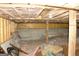 Unfinished basement with exposed insulation and concrete foundation at 3013 Pommel Ct, Conyers, GA 30013
