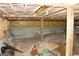 Unfinished basement with exposed insulation and concrete foundation at 3013 Pommel Ct, Conyers, GA 30013