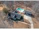 House with pool and detached garage, surrounded by trees at 130 Seneca Pl, Fayetteville, GA 30215