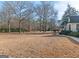 Spacious backyard with mature trees and a grassy lawn at 130 Seneca Pl, Fayetteville, GA 30215