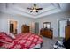 Spacious main bedroom with hardwood floors and large windows at 1291 Pleasant Grove Church Rd, Villa Rica, GA 30180
