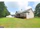 A beautiful backyard featuring green lawns and a view of the home, creating an outdoor oasis at 2204 Happy Hollow Se Ct, Conyers, GA 30094