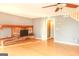 Brick fireplace in living room, great for ambiance at 444 Agape Rd, Carrollton, GA 30116