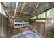 Interior of chicken coop with nesting boxes at 731 Airline Rd, Mcdonough, GA 30252