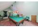 Game room featuring a pool table and a view of the wooded backyard at 731 Airline Rd, Mcdonough, GA 30252