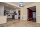 Modern kitchen with stainless steel appliances and white cabinets at 653 Temple St, Lithia Springs, GA 30122