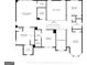 Detailed floor plan showcasing the layout of the upper floor, including bedrooms, bathrooms, and laundry room at 301 Dunstans Pass, Marietta, GA 30066