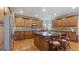 Spacious kitchen features a central island with seating and ample cabinet space at 301 Dunstans Pass, Marietta, GA 30066