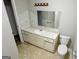 Bathroom featuring a single sink vanity with ample counter space and storage underneath at 60 Sweet Bay Ln, Carrollton, GA 30116