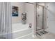 Spa-like bathroom with soaking tub and walk-in shower at 4121 Fulson Dr, Lilburn, GA 30047