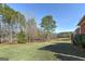 Well-maintained backyard featuring lush green grass and mature trees, offering a serene and private outdoor space at 253 Edenwylde Ct, Hampton, GA 30228