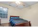 Bedroom with a double bed and ceiling fan at 5735 Old Carriage Dr, South Fulton, GA 30349