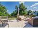 Relaxing deck with wicker furniture and backyard view at 260 Lawrenceville St, Mcdonough, GA 30253