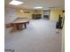 Finished basement with pool table, fireplace, and bar at 1885 Jenny Ln, Lithia Springs, GA 30122