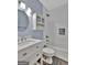 Elegant bathroom featuring a vanity with a sink, a wall cabinet, and a bathtub with shower, designed for relaxation at 90 Barrington Grange Dr, Sharpsburg, GA 30277