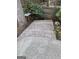 Outdoor patio with landscape bed with wood trim in backyard at 90 Barrington Grange Dr, Sharpsburg, GA 30277