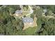 Aerial view showing home's size and private backyard at 168 Robson Trl, Mcdonough, GA 30252