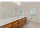 Bathroom with single vanity and tub shower at 168 Robson Trl, Mcdonough, GA 30252