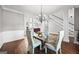 Open dining room with hardwood floors and view to Gathering room at 295 Camden Creek Ct, Lawrenceville, GA 30043