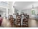 Modern kitchen with island, stainless steel appliances, and breakfast bar at 295 Camden Creek Ct, Lawrenceville, GA 30043