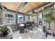 Relaxing sunroom with stone fireplace, vaulted ceiling and large windows at 295 Camden Creek Ct, Lawrenceville, GA 30043