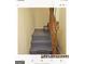 Simple wooden staircase leading to upper level at 6045 Winview Dr, Forest Park, GA 30297