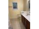Bathroom with double vanity and tile flooring at 161 Revolutionary Dr, Hampton, GA 30228