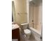 Bathroom with shower/tub combo and updated vanity at 161 Revolutionary Dr, Hampton, GA 30228