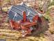 Aerial view of house, deck, and surrounding trees at 340 Antebellum Way, Fayetteville, GA 30215