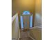 Bright entryway featuring a stylish front door and wood-look floors at 62 Haver Dr, Riverdale, GA 30274