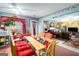 Bright dining area with seating for four, open to the living room at 106 Old Gettysburg Way, Dallas, GA 30157